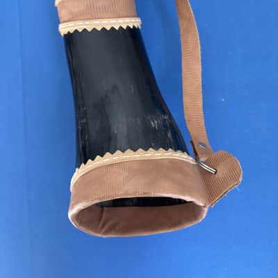 40" Brazilian Berrante Ox Horn Trumpet Handmade in 5 Horns and Leather Streaps image 4