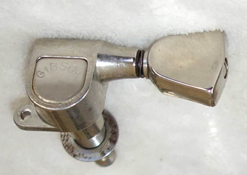 Vintage 1970s Gibson / Schaller M6 Keystone Tuners, Set of 6 (3x3) w/Bushings, Washers, & Screws!! image 1