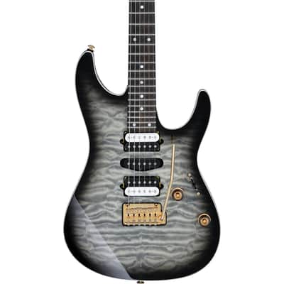 Ibanez 2022 AZ42P1QM AZ Premium Electric Guitar - Black Ice Burst image 4