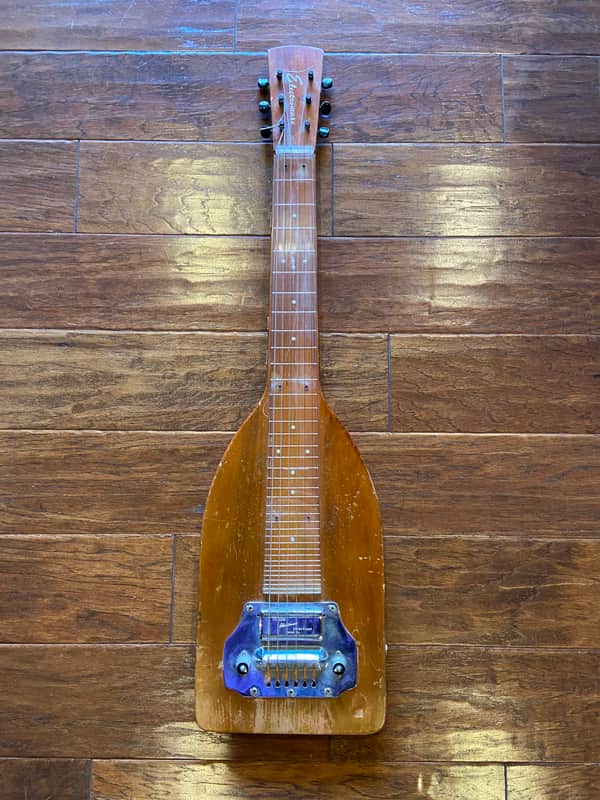 Electromuse 6 string Lap Steel Eye Beam Pickup with case image 1