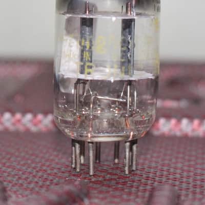 WESTINGHOUSE 12AT7 ECC81 BLACK PLATE SQUARE GETTER TIGHT BALANCE TEST NOS+ VINTAGE 1950'S image 1