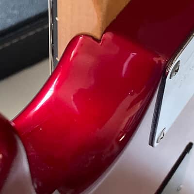 1984-85 Made in Japan Kramer Focus 3000 Left-Handed Lefty Candy Apple Red Strat Electric Guitar OHSC (Closet Queen) image 10