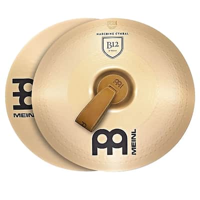 Meinl 18" B12 Bronze Medium Marching Cymbals (Pair)