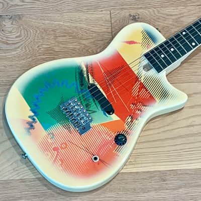 1987 Gretsch TW-100T Traveling Wilburys White / Graphic, Includes Box & Cassette image 4