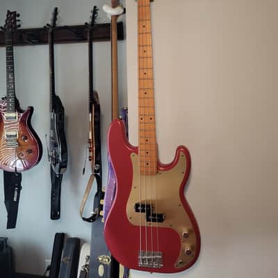 Squier 40th Anniversary Vintage Edition Precision Bass 2022 - Present - Satin Dakota Red image 4