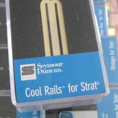 Seymour Duncan Cool Rails for Strat Bridge Cream SCR-1b image 1