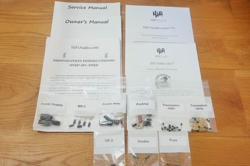 KLH model 24 restoration kit filter capacitor repair rebuild fix image 1