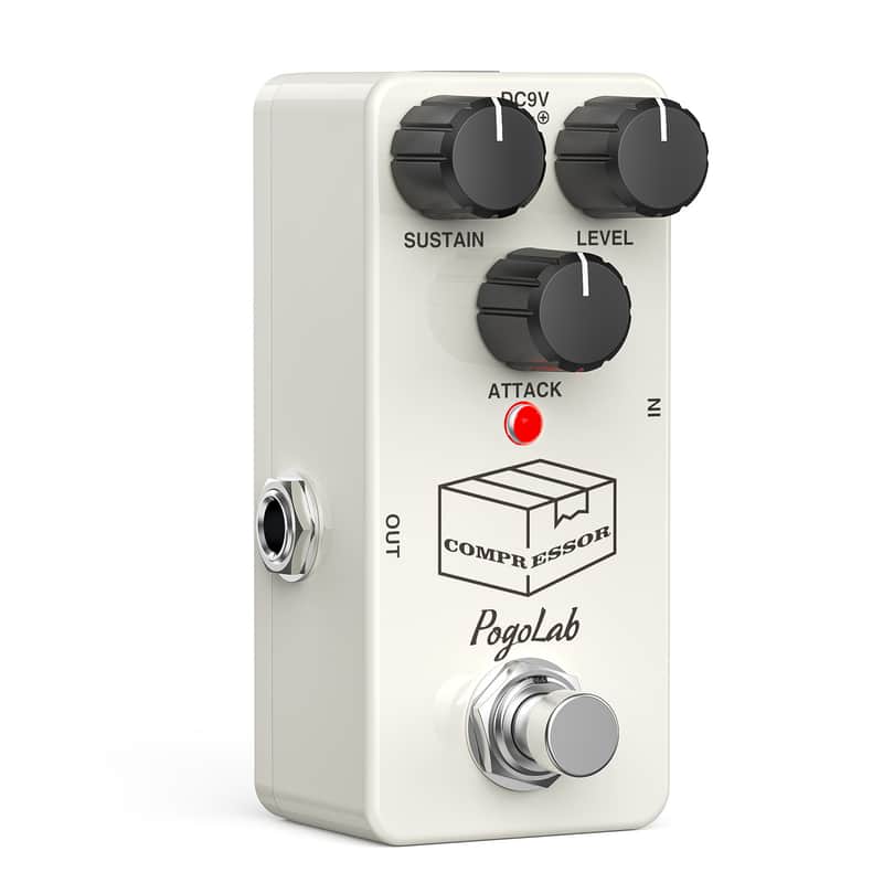 POGOLAB Compressor Guitar Effect Pedal True Bypass Sustain Level DC 9V image 1