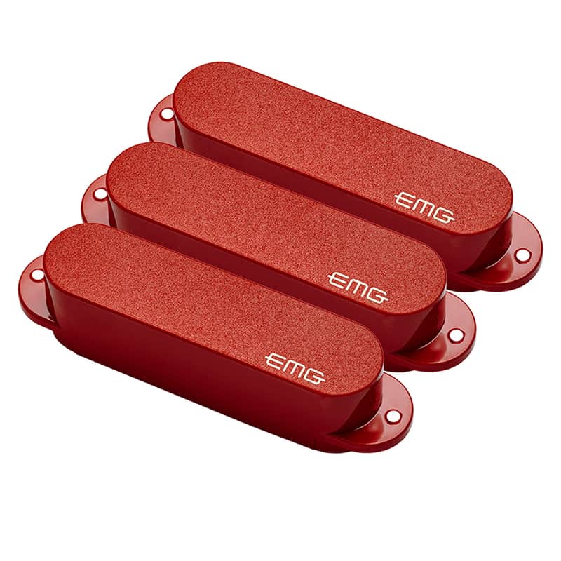 EMG SA Active Single Coil Guitar Pickup Set, Red image 1