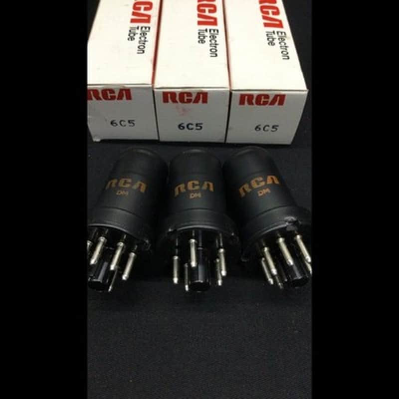 Lot (3) NOS NIB RCA 6C5 (6C5G) Metal Radio Audio Vacuum Tubes TESTED 1.9643 image 1