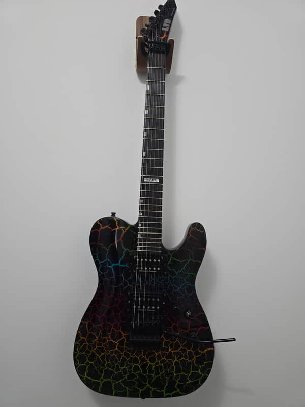 ESP LTD Eclipse 87 nt rainbow crackle image 1