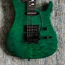 Hamer Chapparal, solid Quilt Maple Body, S/H custom pickup configuration 1990 - Trans-Green