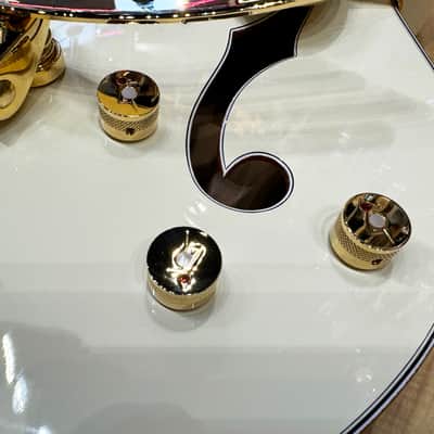 Gretsch G6136T-MGC Michael Guy Chislett Signature Falcon Hollow Body Guitar 2023 - Vintage White image 11