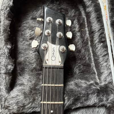 Cotton Custom Electric Guitar – Neck-Thru, Sperzel Locking Tuners, Flame Top, Hard C image 4