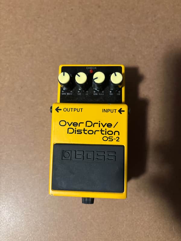 Boss OS-2 OverDrive/Distortion (Silver Label) 1990 - Present - Yellow image 1