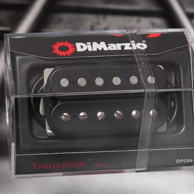 DiMarzio DP254BK Transition Neck Humbucker - Black / Nickel Pole Pieces image 1