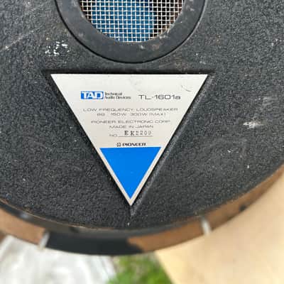 2 x TAD TL-1601a (Pioneer) bass speakers - just the baskets with magnets, no diaphragms or voice coils. Very nice condition. Iconic, top-of-the-line version. image 2