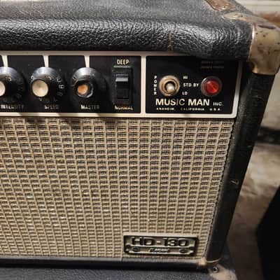 Vintage 1970s Ernie Ball Music Man HD-130 Reverb Head & 212RH Cabinet **Fully Serviced** imagen 5
