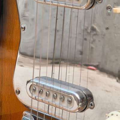 Vintage 1960s Kimberly Solid Offset Body Electric Guitar — Sunburst image 8