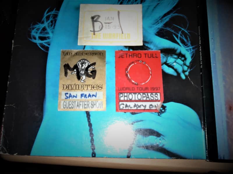 ian anderson & jethro tull 3 vintage 1990s backstage passes nyc/ca. flute progressive rock aqualung benefit bouree image 1