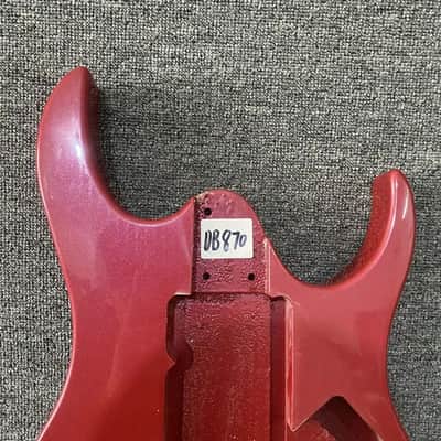 Red Solid Wood ST Style 6 String Guitar Body DIY Project image 2