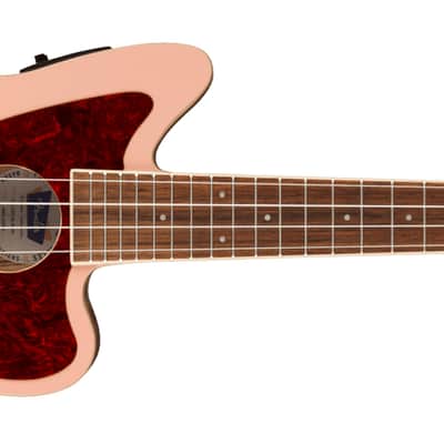 Fender Fullerton Jazzmaster Ukulele, Shell Pink image 3