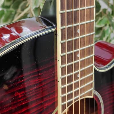 Ibanez AEG240-TRS Thinline Acoustic Electric Guitar w/ Fishman 2014 - Transparent Red Sunburst image 5