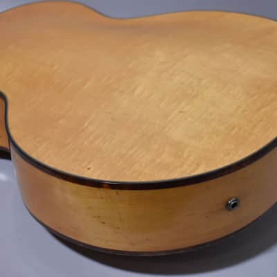 1950s Harmony H62 Meteor Archtop Electric Natural w/Bag image 12