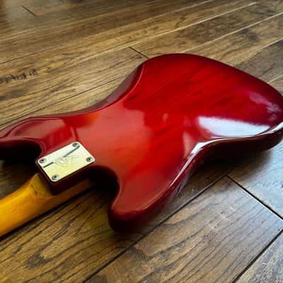 1993 Fender Traditional 60s Mustang Order Made Custom Transparent Red Premium Ash Maple Seymour Duncan MIJ Japan image 15