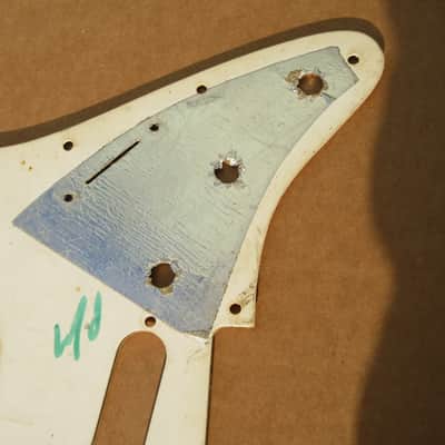 Original Vintage 1973 1974 Lefty Left Handed White Fender Stratocaster Strat Pickguard image 4
