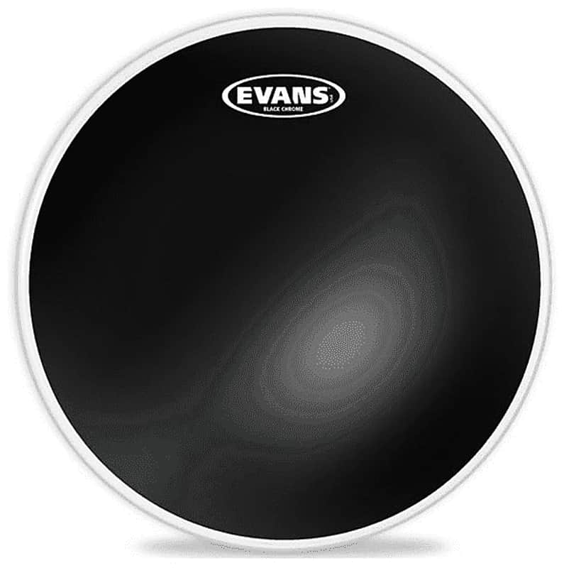 Evans TT15CHR Black Chrome Drum Head - 15" image 1