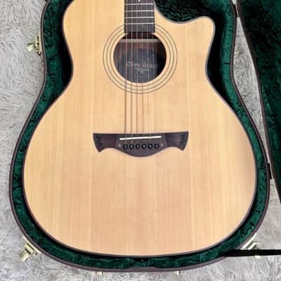 Tagima Olive Grace EQ-NTOP Acoustic Guitar w/HS Case - Natural Finish - B stock image 2