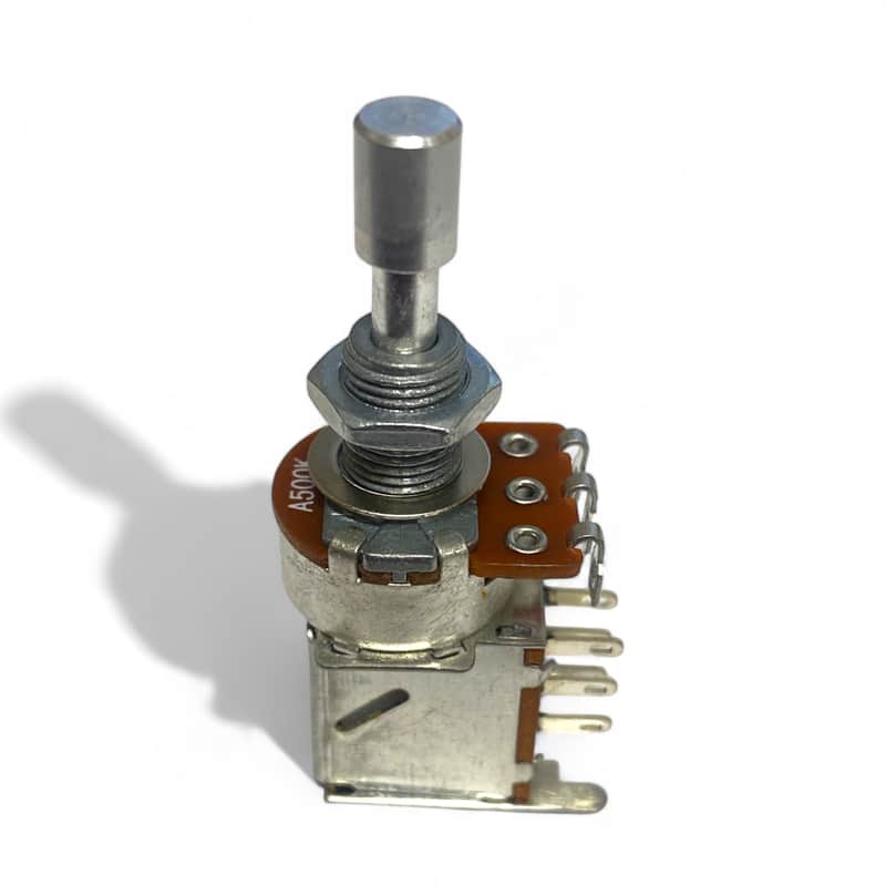 PP-RV1607P-A500K 500K Alpha Audio Solid Shaft Push Push Potentiometer Guitar or Bass image 1