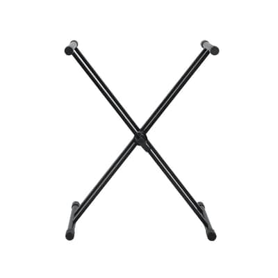 GATOR Frameworks heavy duty adjustable "X" style keyboard stand with rubberized leveling foot image 3