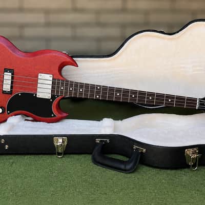 2012 Gibson SG Standard Bass - Heritage Cherry Satin - Hardshell Case image 1