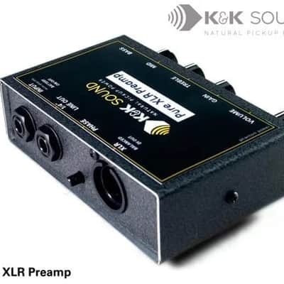 K&K Pure XLR Preamp Single Channel External Preamp with DI Balnced XLR Output and Phase Switch image 2