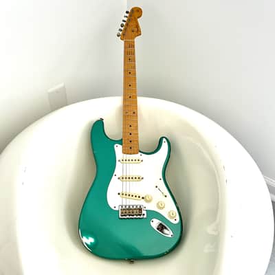 1999 Fender Cunetto Relic Stratocaster — Sherwood Green (Ultra Rare), John Cruz, Collector Condition, Full Set image 20
