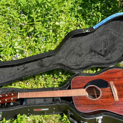 2021 Fender CD-60S Dreadnought, In all Mahogany w/Gloss Brown Natural Finish w/New strings, Pro Setup & a New Black Gator Hardshell Case image 8