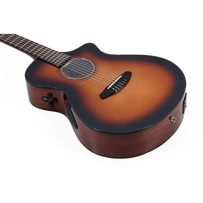 Breedlove Solo Pro Concert Nylon-String Classical Acoustic-Electric Guitar - Edge Burst image 3