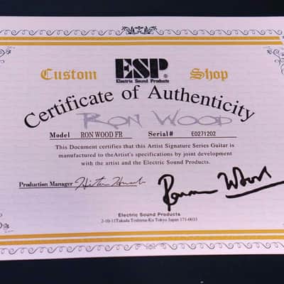ESP ron wood Fiesta red image 8