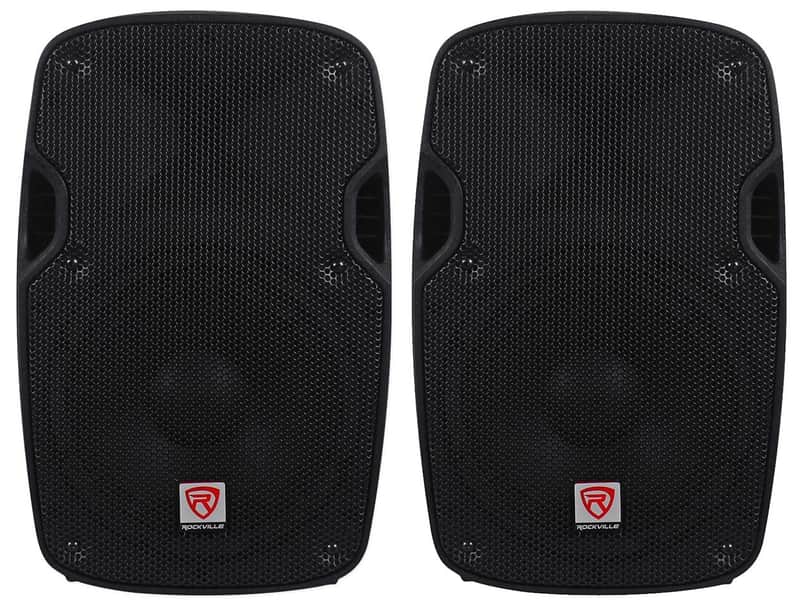 2) Rockville SPG84 8“ Passive 800W DJ PA Speakers ABS Lightweight Cabinet 4 Ohm image 1