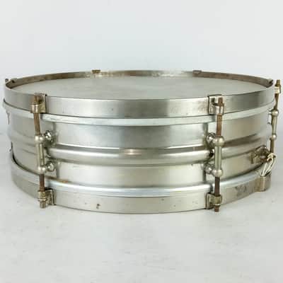 *Wilson Bros 4x14" Brass Snare Drum 3-Way Nickel Vintage 20s Chicago USA 6-Lug* image 8