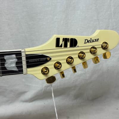 ESP LTD Deluxe Phoenix-1000 Guitar 2024 - Vintage White image 7