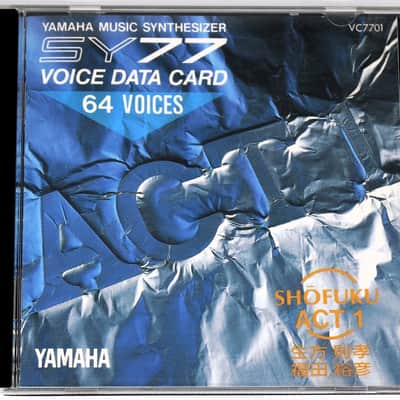 Yamaha SY77 TG77 Shofuku Act 1 PCM Data Rom Card For Yamaha SY77 & Yamaha TG77