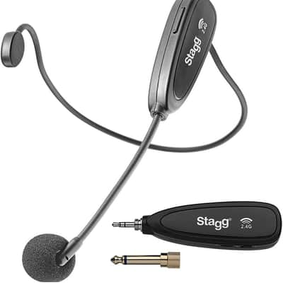 Stagg SUW-12H-BK 2.4 GHZ Wireless Headset Microphone Set - 2.4 GHZ image 2