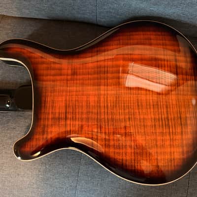 PRS SE HOLLOWBODY II PIEZO ORANGE TIGER SMOKEBURST, MINT, UPGRADED TUNERS! image 3