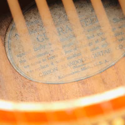 Gibson 1919 Harp Guitar "U" Style Acoustic Instrument Pre-Owned image 13