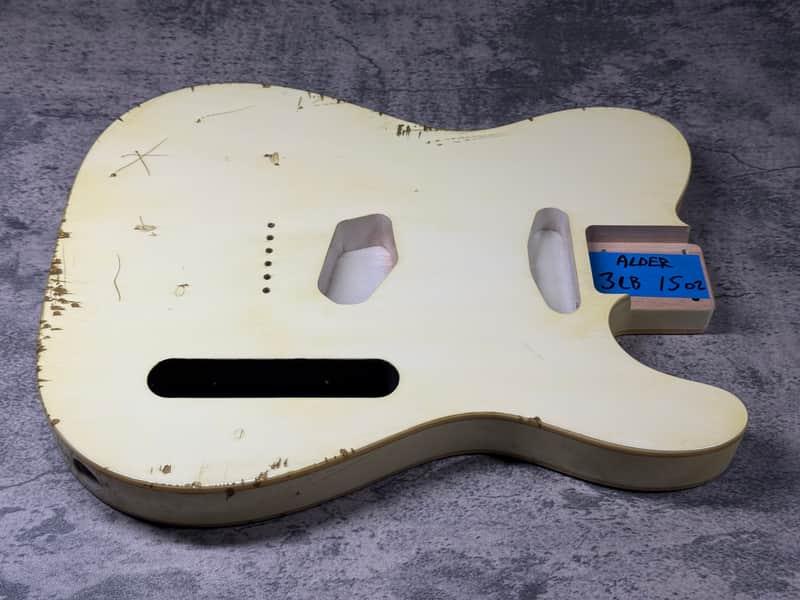 Real Life Relics 60’s Style Tele® Telecaster® Body Double Bound Aged Vintage White image 1