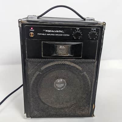 Radio Shack - Realistic MPS-20 Portable Amplified Speaker System - Black image 4