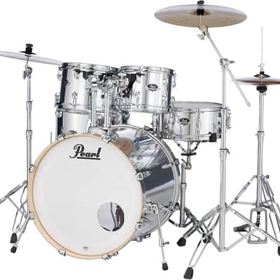 Pearl Export 5-Piece Drum Set with 830-Series Hardware Pack - Mirror Chrome (EXX725/C49) image 1